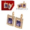 exclusive swarovski gold-plated earrings